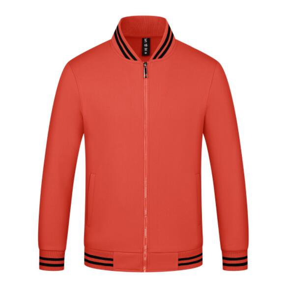 Custom Baseball Jersey Casual Jacket Orange Black