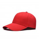 Baseball Caps Summer Unisex Solid Color Plain Red