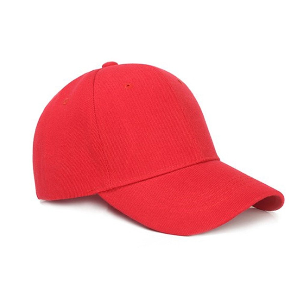 Unisex Hat Plain Curved Sun Visor Hat Outdoor Red