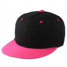 Colorblock Light Flat Casual Fashion Trend Hip Hop Cap Rose Black