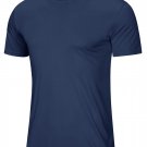 Men Gym Sports Casual Soft T-shirts Navy