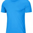 Men Gym Sports Casual Soft T-shirts Cerulean