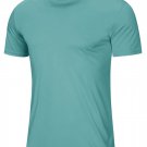 Men Gym Sports Casual Soft T-shirts Gray Green