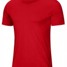 Men Gym Sports Casual Soft T-shirts Tomato Red
