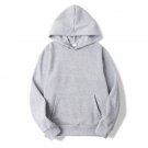 Men's Casual Sweatshirts Top Solid Color Hoodies Light Gray