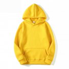 Men's Casual Sweatshirts Top Solid Color Hoodies Yellow