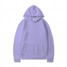 Men's Casual Sweatshirts Top Solid Color Hoodies Light Purple