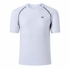 Men's Casual Sports Workout Running Top Shirt T-Shirt White