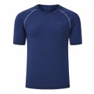 Men's Casual Sports Workout Running Top Shirt T-Shirt Navy Blue