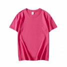 Cotton Short-sleeve Pure Color For Tops T-shirt Sapphire