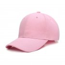 Summer Baseball Hat Solid Adjustable Pink