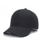 Summer Baseball Hat Solid Adjustable Black