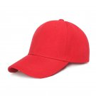 Summer Baseball Hat Solid Adjustable Red
