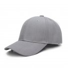 Summer Baseball Hat Solid Adjustable Grey