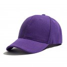 Summer Baseball Hat Solid Adjustable Purple