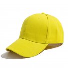 Summer Baseball Hat Solid Adjustable Yellow