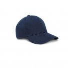 Summer Baseball Hat Solid Adjustable Dark blue