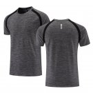 Running Sports Fitness T-shirt Breathable Casual Sportswear Deep Gray