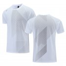 Running Sports Fitness Breathable Casual Sportswear White T-shirt