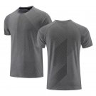 Running Sports Fitness T-shirt Breathable Casual Sportswear Gray
