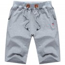 Men's Fashion Casual Solid Color Fitness Short Grey