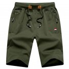 Men's Fashion Casual Solid Color Fitness Short Army green