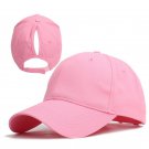 Womens Baseball Cap Ponytail Attached Pink