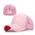 Trendy Summer Mesh Ha Women Ponytail Baseball Cap Pink