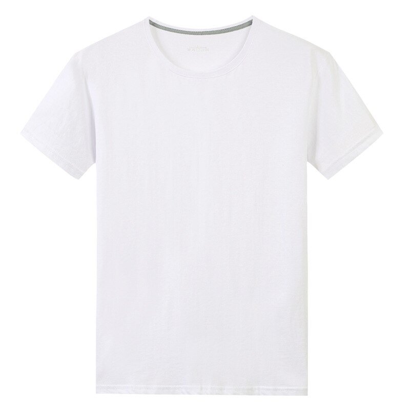 Men Fashion Casual Tee Hip Hop Tshirt White