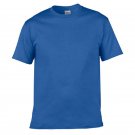 Men Fitness T-shirts O neck Cotton T-shirts Royal Blue