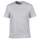 Men Fitness T-shirts O neck Cotton T-shirts Sports Grey