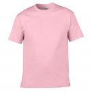 Men Fitness T-shirts O neck Cotton T-shirts Light Pink