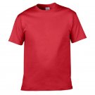 Men Fitness T-shirts O neck Cotton T-shirts Red