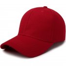 Unisex Solid Simple Baseball Cap Red