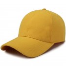 Unisex Solid Simple Baseball Cap Yellow