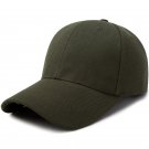 Unisex Solid Simple Baseball Cap Army Green