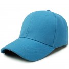 Unisex Solid Simple Baseball Cap Blue