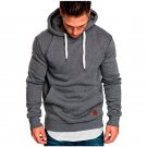 Men Sweatshirt Fashion Casual Hoodies Dark Gray