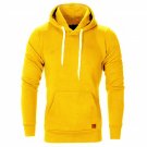 Men Sweatshirt Fashion Casual Hoodies Yellow