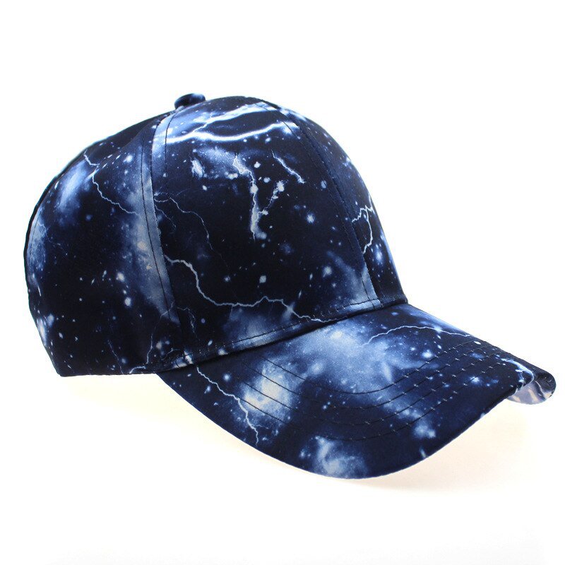 Hip Hop Hats Lightning Baseball Cap Blue