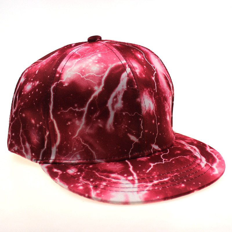 Baseball Cap Lightning Hip Hop Hats Red
