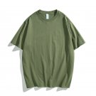 Men Crewneck Breathable Loose T Shirt Army Green