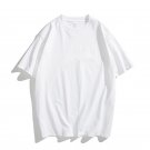 Men Crewneck Breathable Loose T Shirt White
