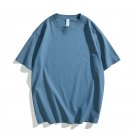 Men Crewneck Breathable Loose T Shirt royal blue