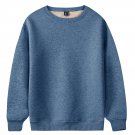 Men's Crewneck Pullover Tops Shirts No Hood Hoodie Gray Blue