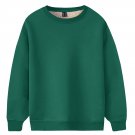 Men's Crewneck Pullover Tops Shirts No Hood Hoodie Emerald Green