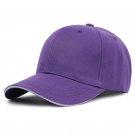 Brim Stripes Adjustable Shade Outdoor Baseball Cap Purple