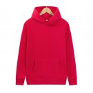 Casual Hoodies Sweatshirts Solid Color Hoodies Sweatshirt red