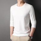 Mens Soft Round Neck Casual T-Shirt White