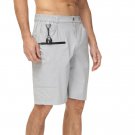 2023 Men's Summer Casual Water Resistant Sport Shorts Grey
